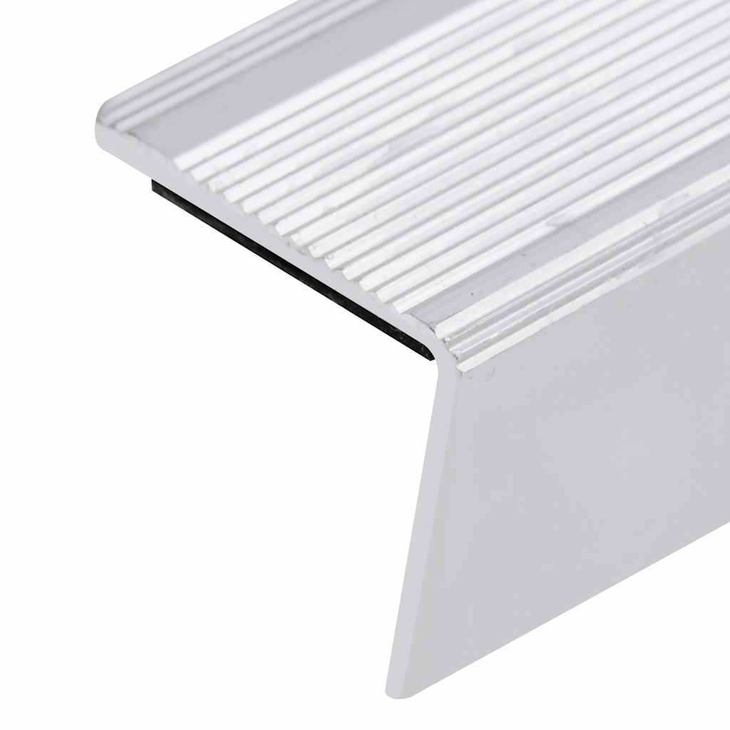 Trappekantprofiler i L-form 15 stk. Aluminium 100 cm Sølv
