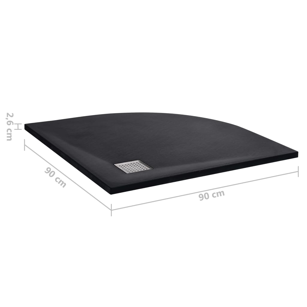 Brusebakke SMC Sort 90x90 cm