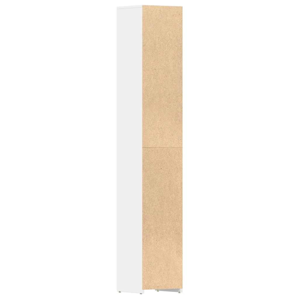 Badeværelsesskab Hvid 30x30x183,5 cm Træ Materiale