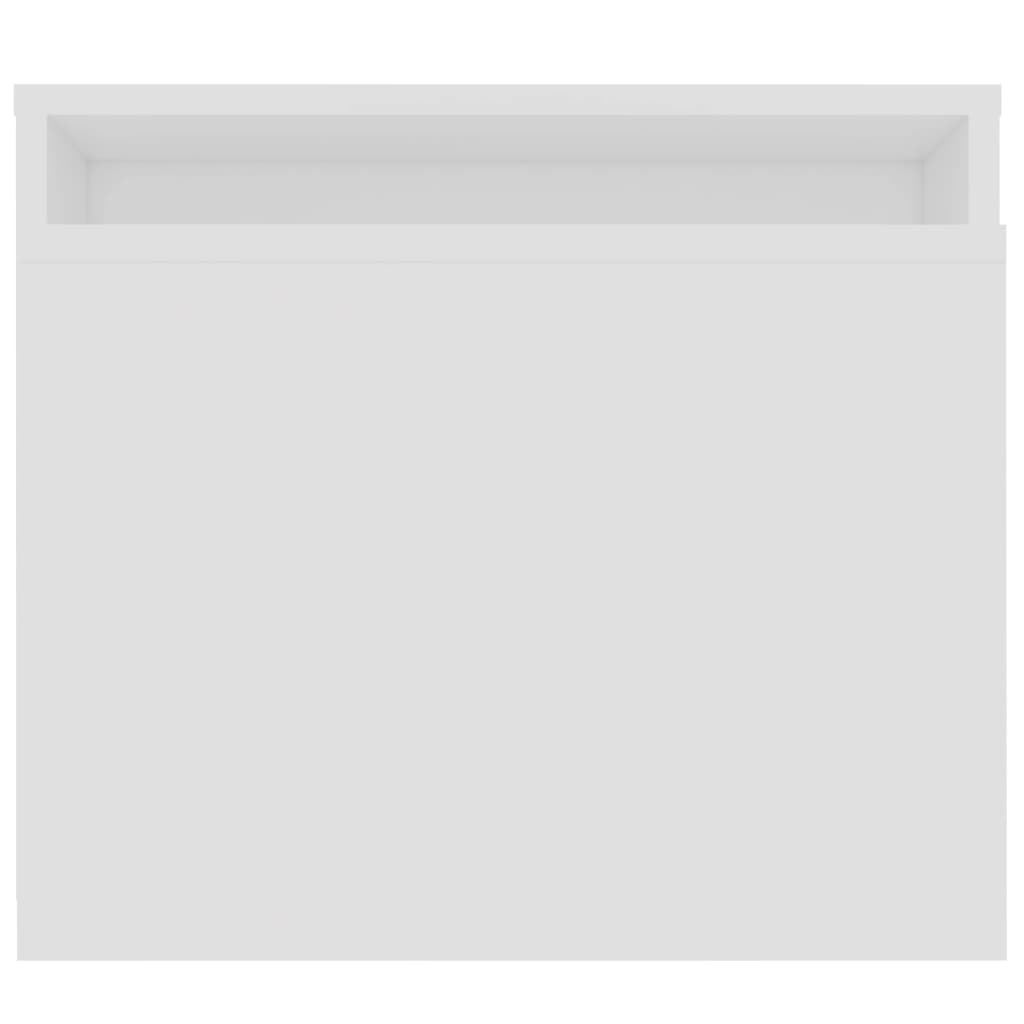 Sofabordssæt Hvid 100x48x40 cm Træmateriale