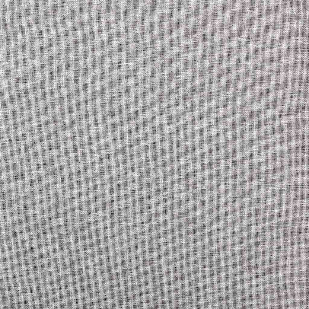 Verdunkelungsvorhänge Ösen Leinenoptik 2 Stk. Grau 140x225 cm