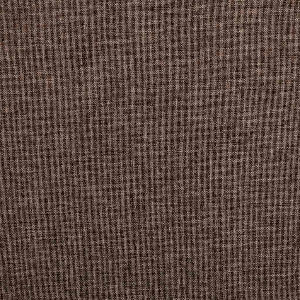 Verdunkelungsvorhang mit Ösen Leinenoptik Taupe 290x245 cm