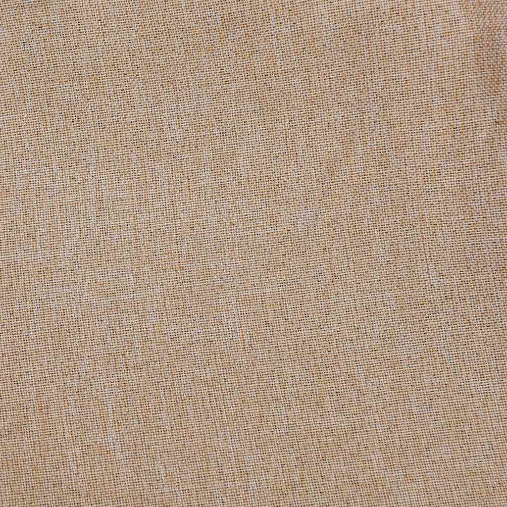 Verdunkelungsvorhänge Ösen Leinenoptik 2 Stk. Beige 140x245 cm