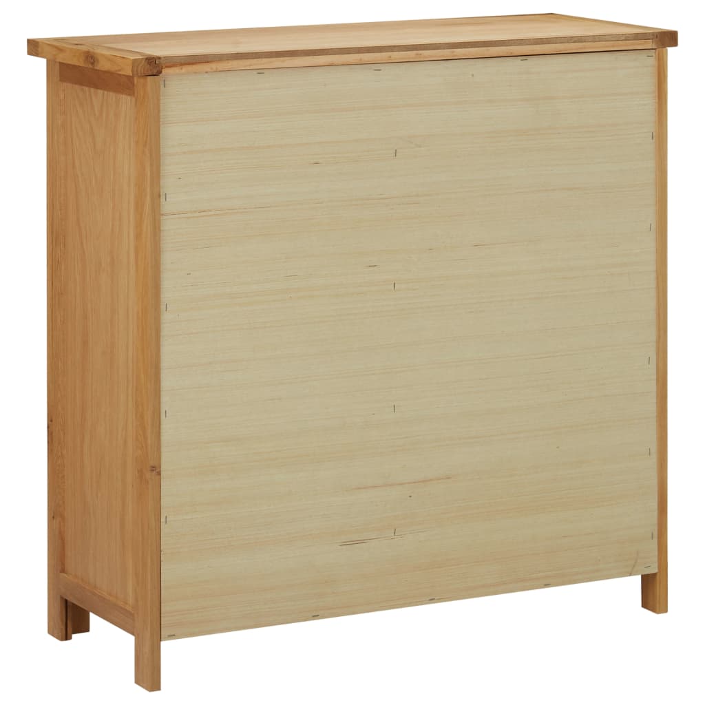 Weinschrank für 11 Flaschen 80 x 32 x 80 cm Eiche Massivholz
