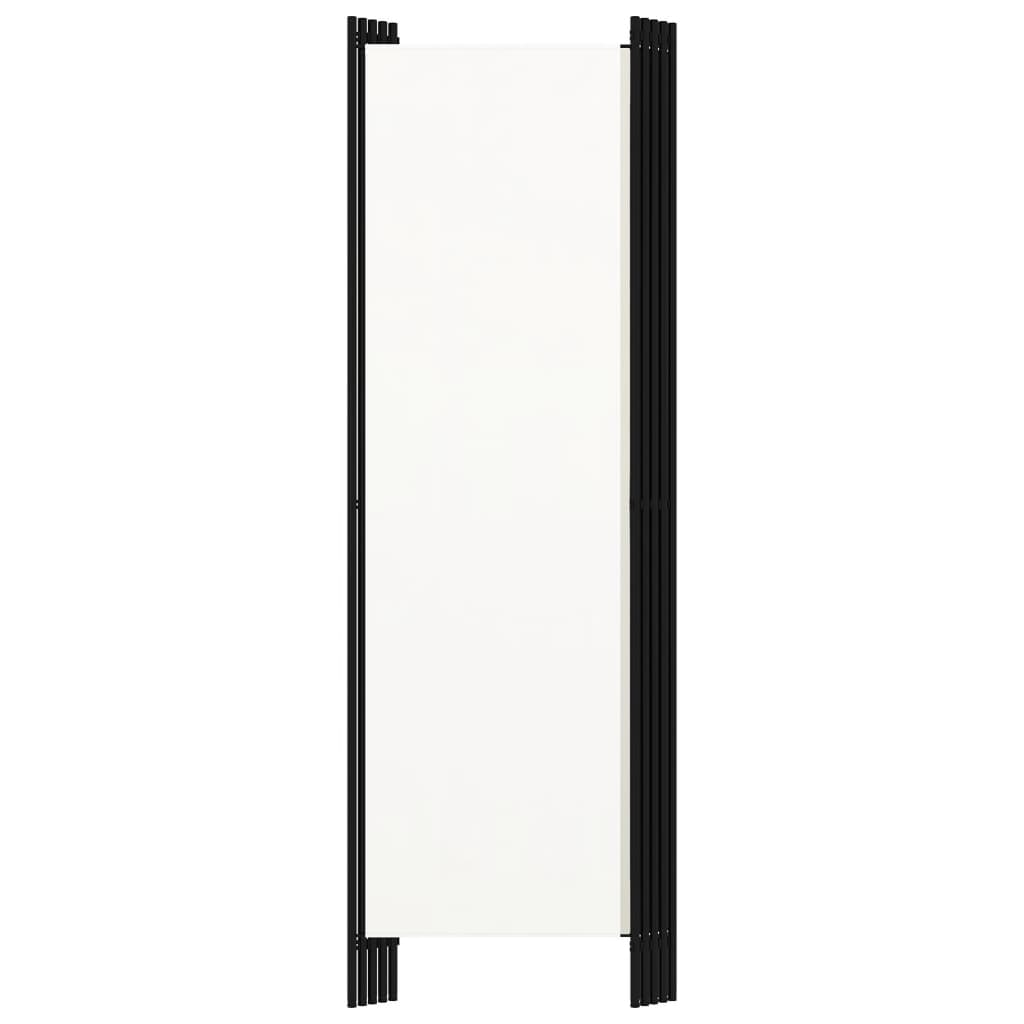 5-tlg. Raumteiler Weiß 250x180 cm