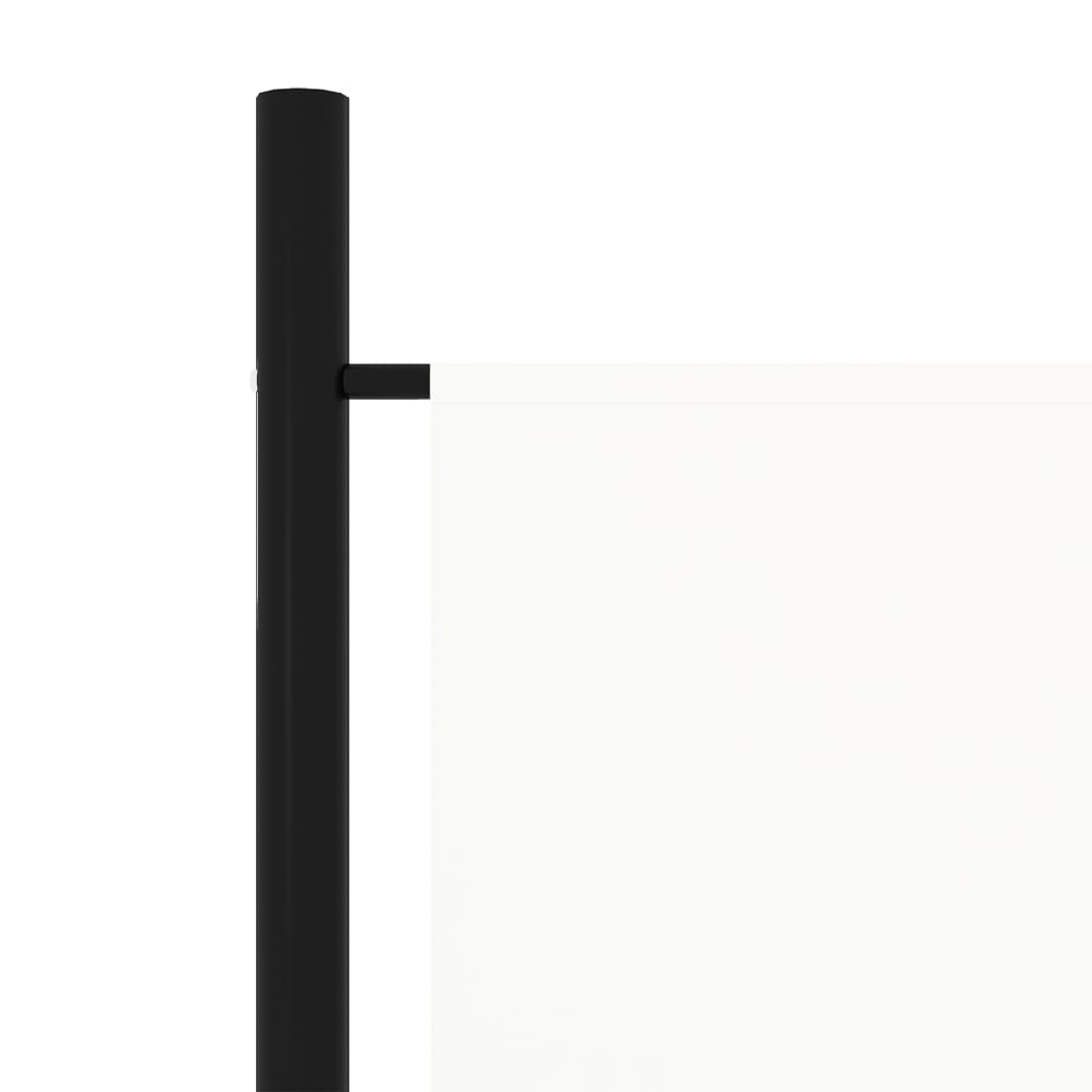 5-tlg. Raumteiler Weiß 250x180 cm