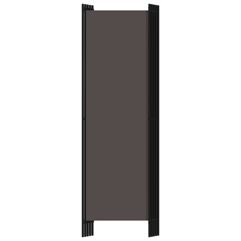 5-tlg. Raumteiler Anthrazit 250x180 cm