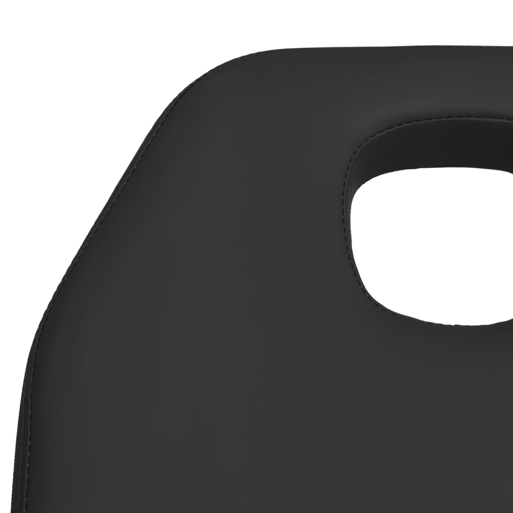 Massagebord Sort 180x62x(87-112) cm