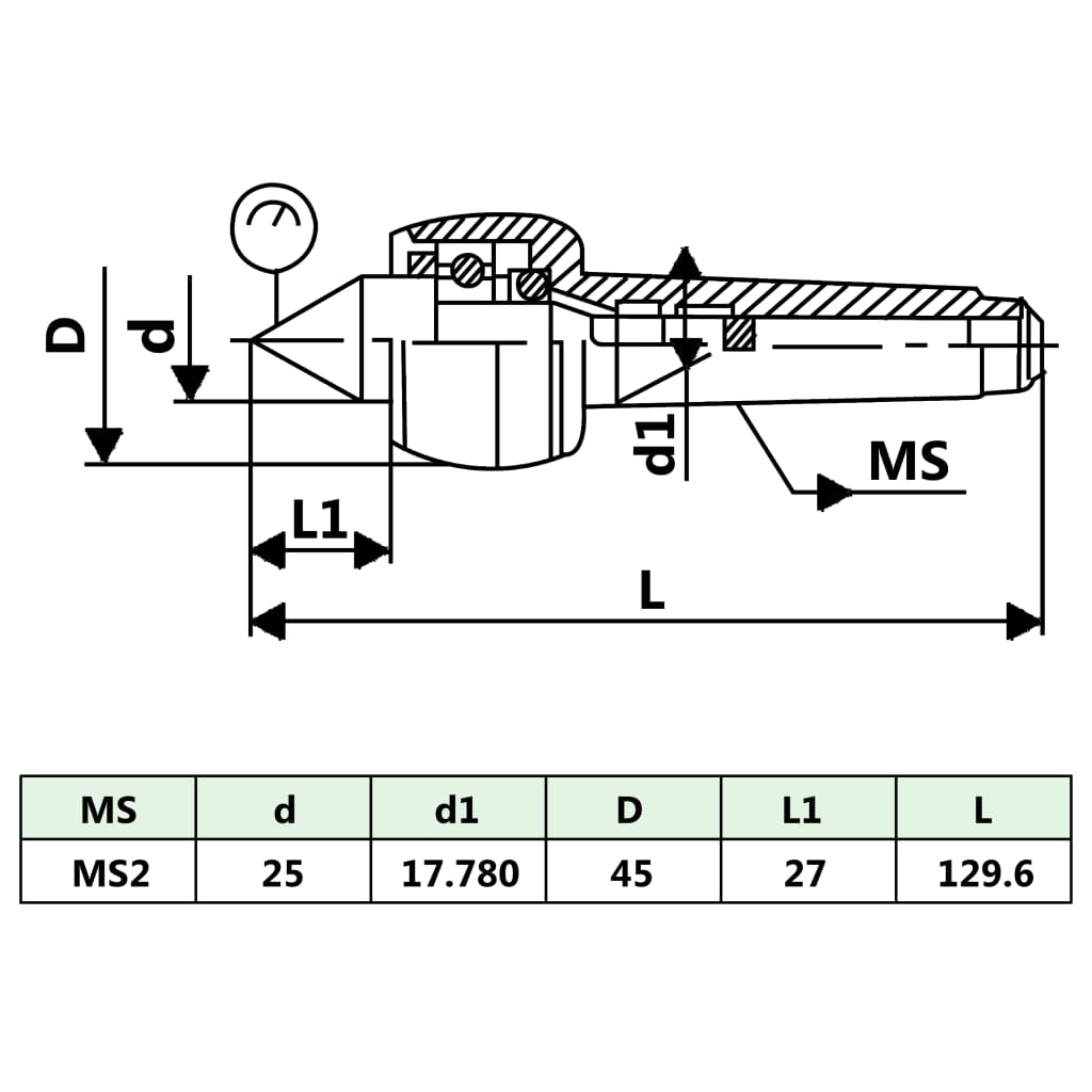 centreringsspids MT2