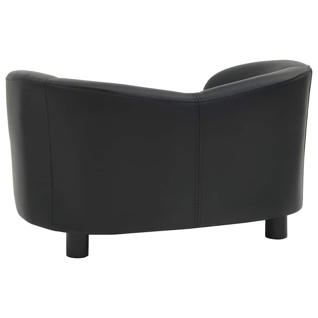 Hundesofa Sort 67x41x39 cm Kunstlæder