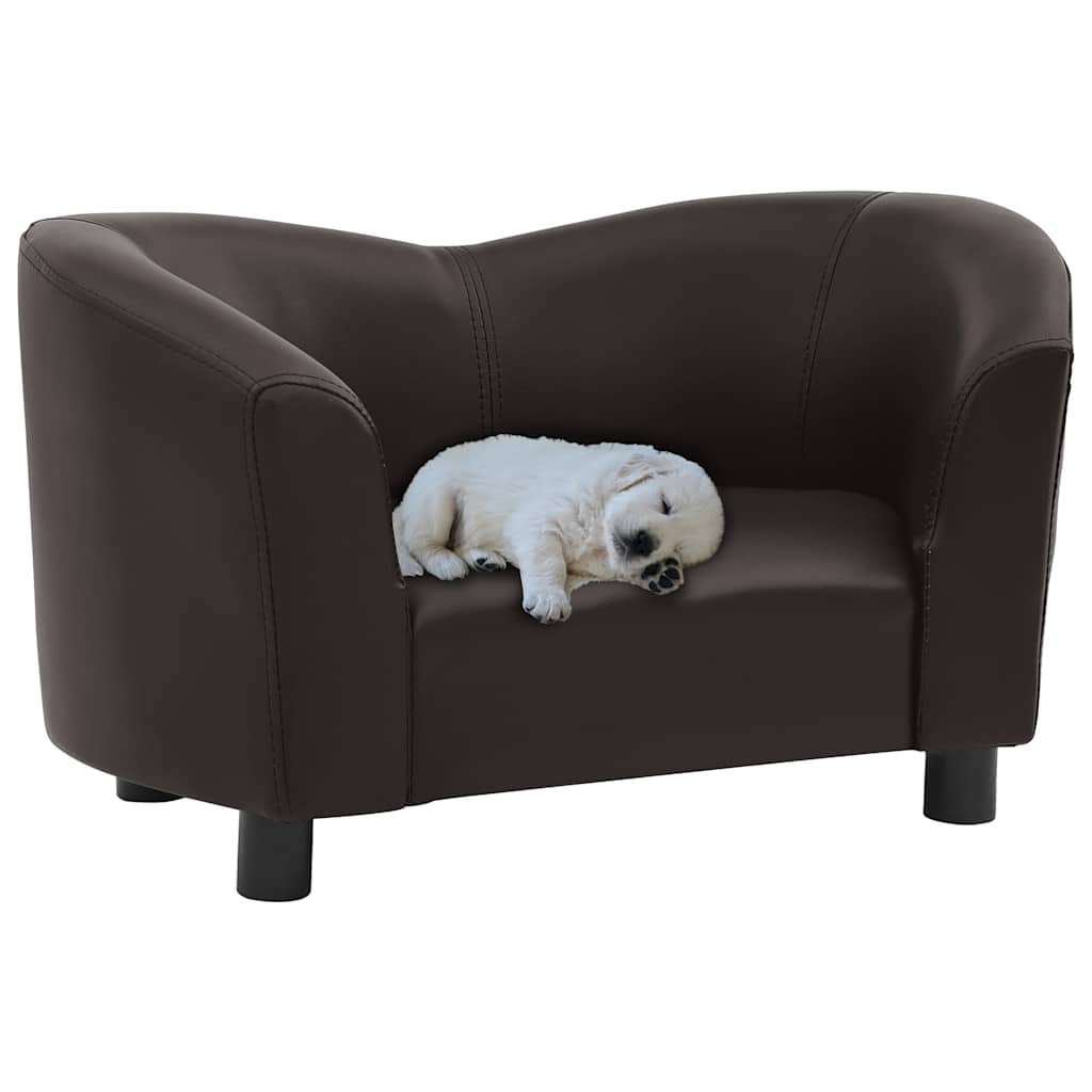 Hundesofa Brun 67x41x39 cm Kunstlæder