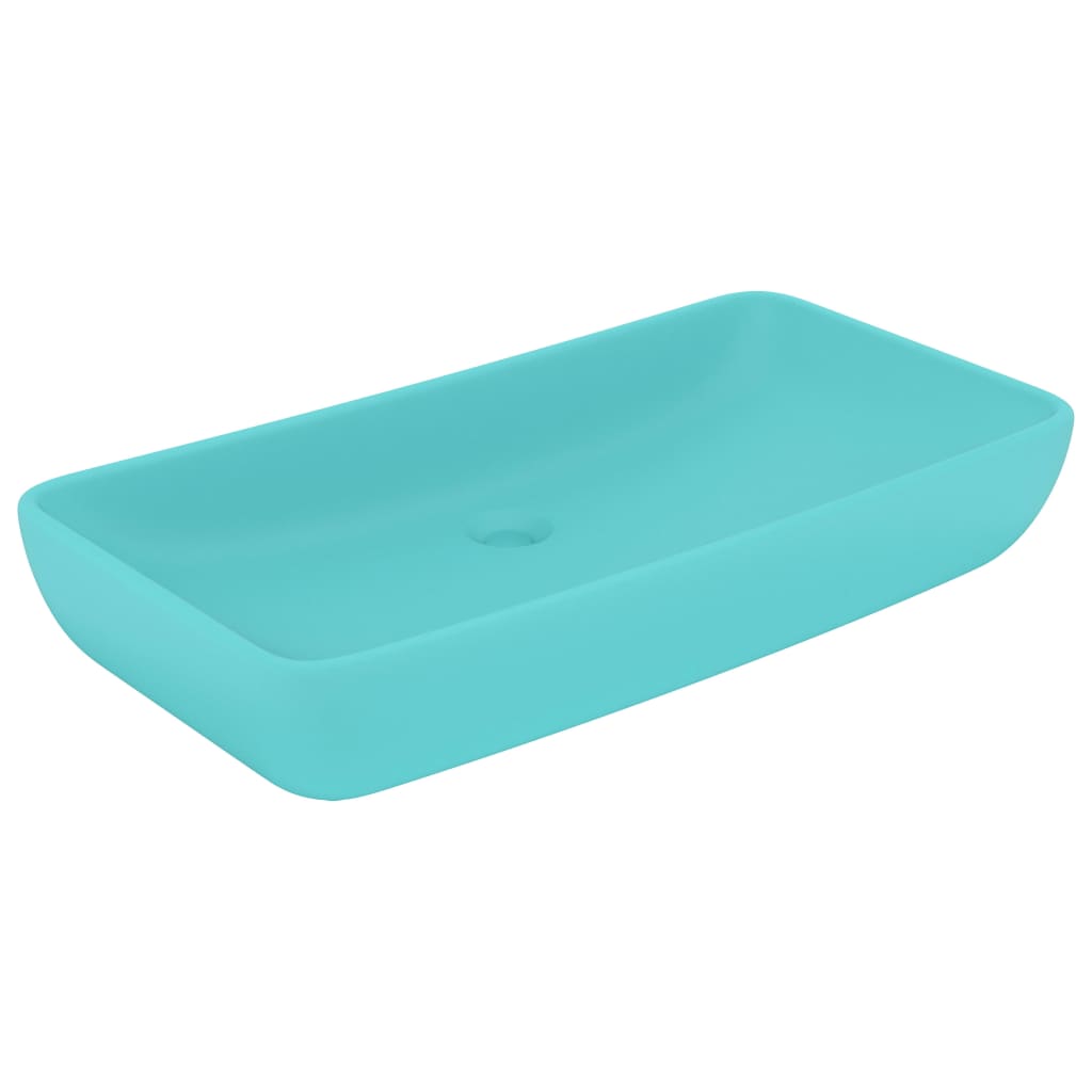 Luksus Håndvask Rektangulær Mat Lysegrøn 71x38 cm Keramik