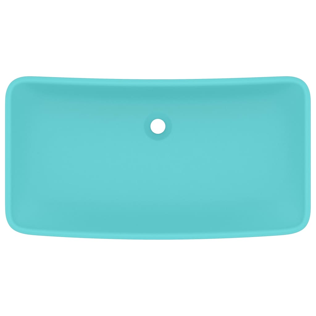 Luksus Håndvask Rektangulær Mat Lysegrøn 71x38 cm Keramik