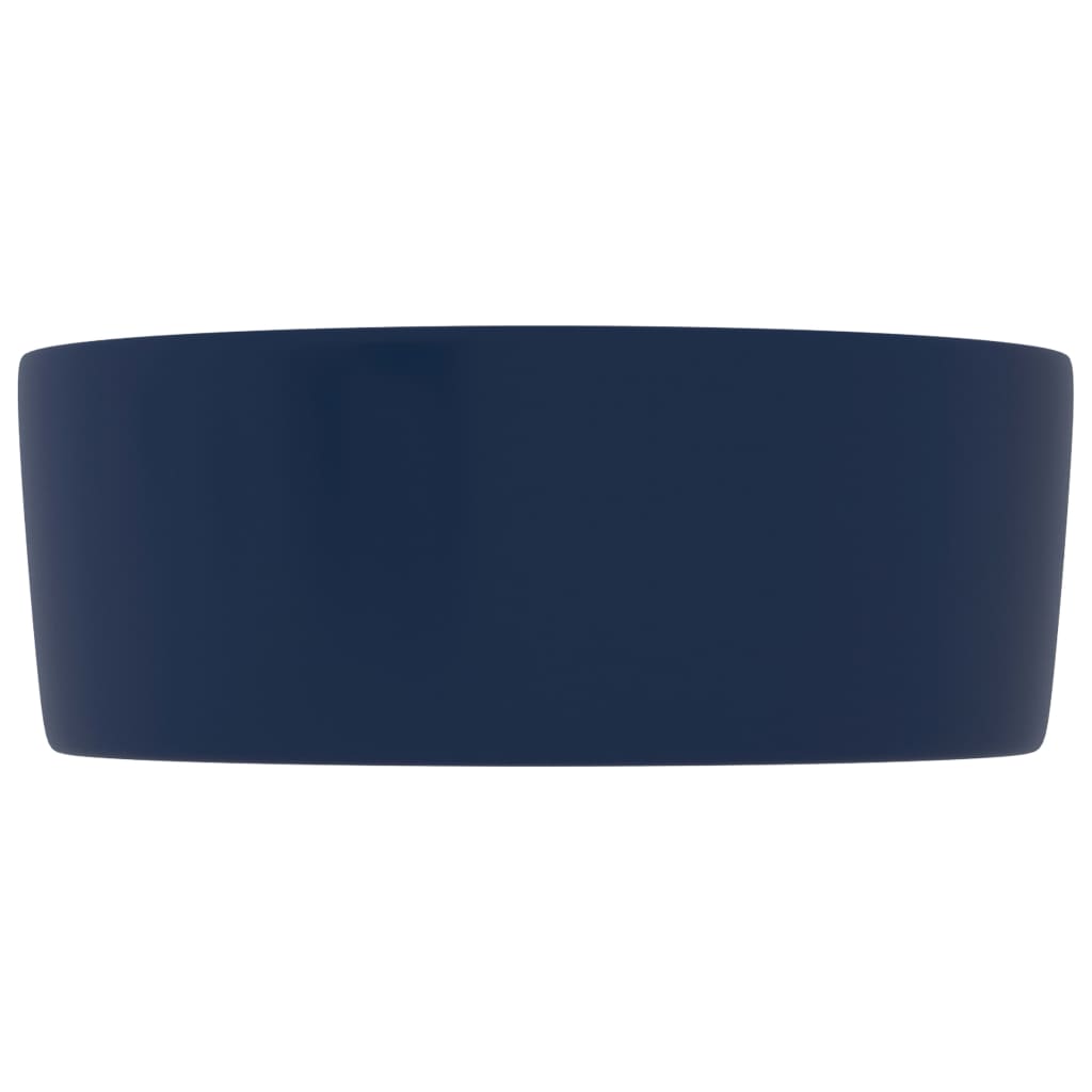 Luksuriøs Håndvask Rund Mat Mørkeblå 40x15 cm Keramik