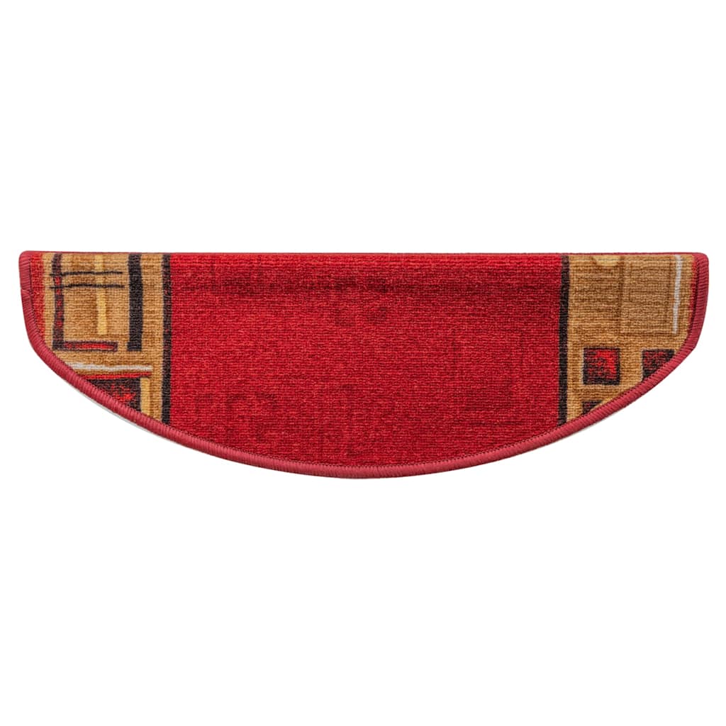 Treppenmatten Selbstklebend 15 Stk. Rot 65x21x4 cm