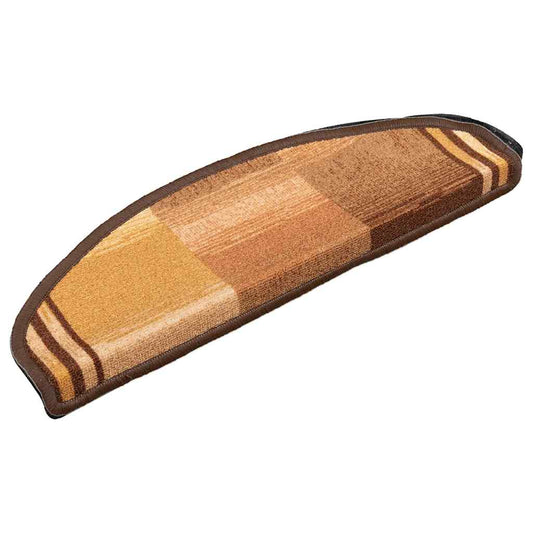 Treppenmatten Selbstklebend 15 Stk. Braun 65x21x4 cm