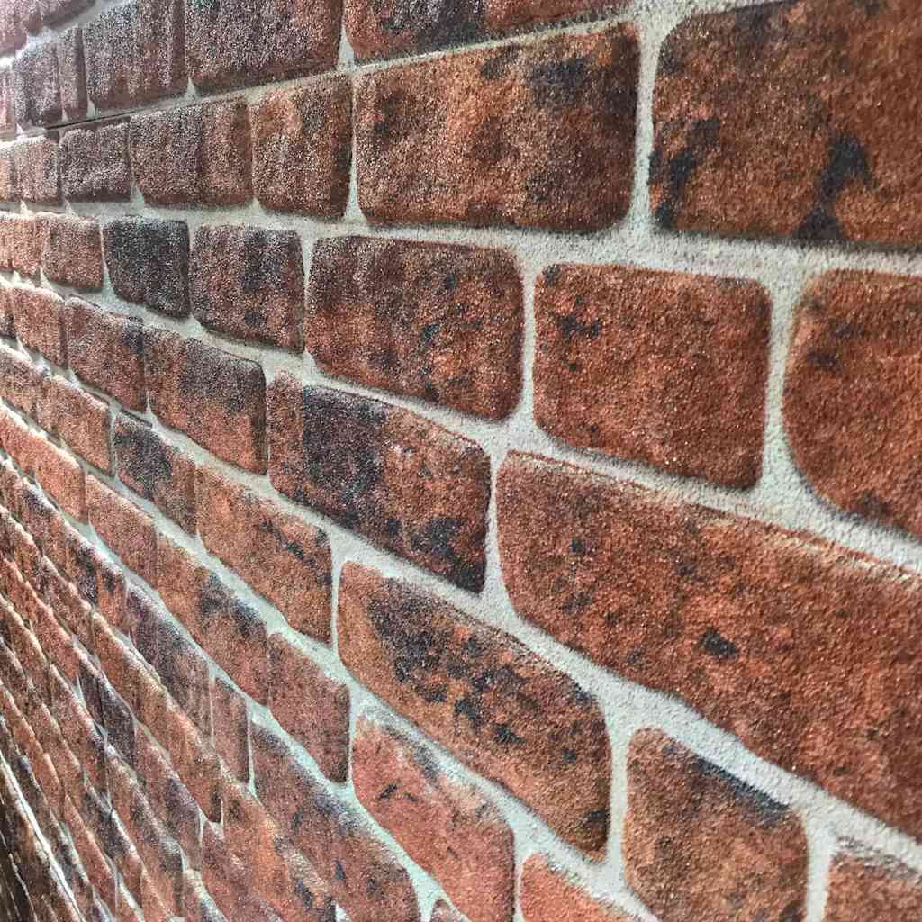 3D vægpaneler 10 stk Mørkebrun murstenslook EPS