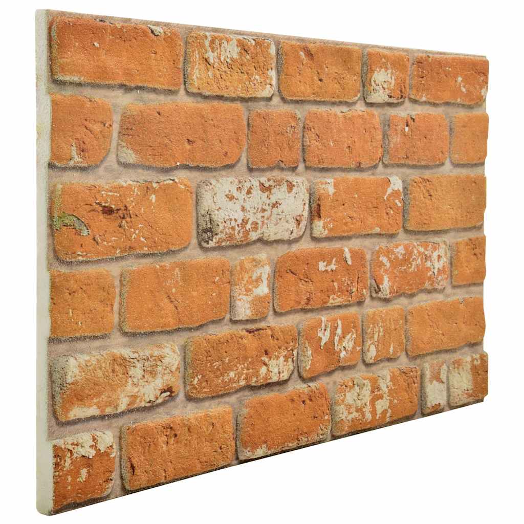 3D vægpaneler 10 stk Lysebrun murstenslook EPS
