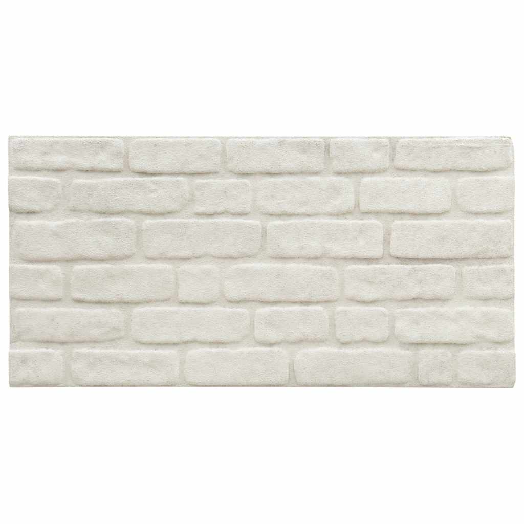 3D vægpaneler 10 stk Hvid murstenslook EPS