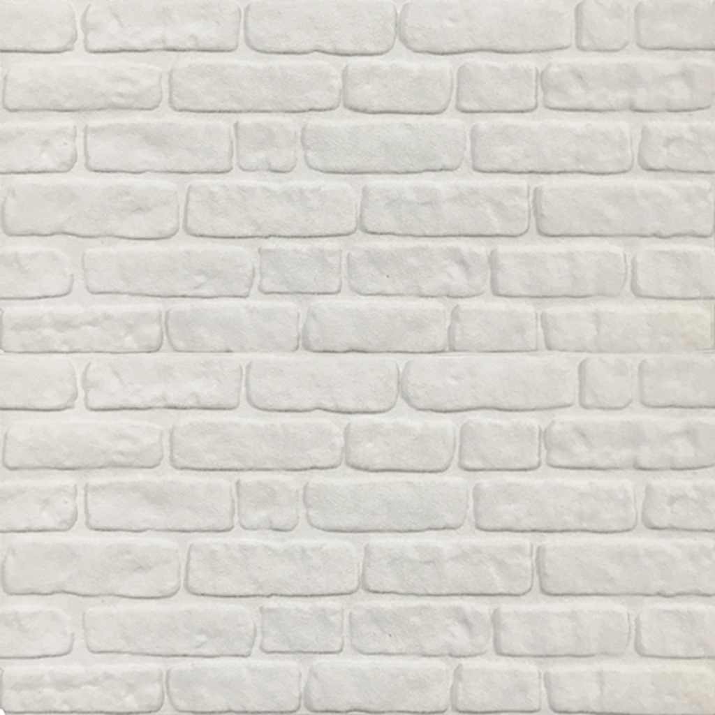 3D vægpaneler 10 stk Hvid murstenslook EPS