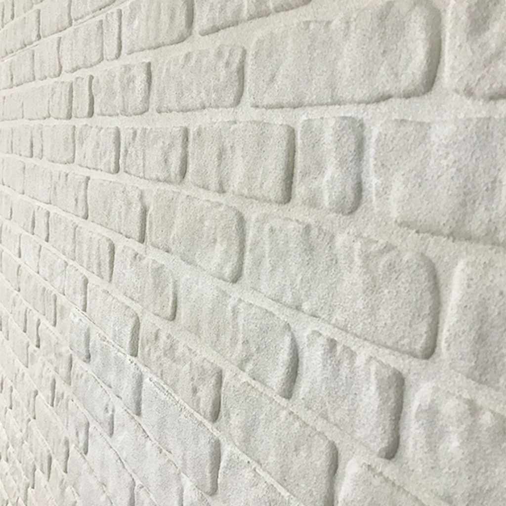 3D vægpaneler 10 stk Hvid murstenslook EPS