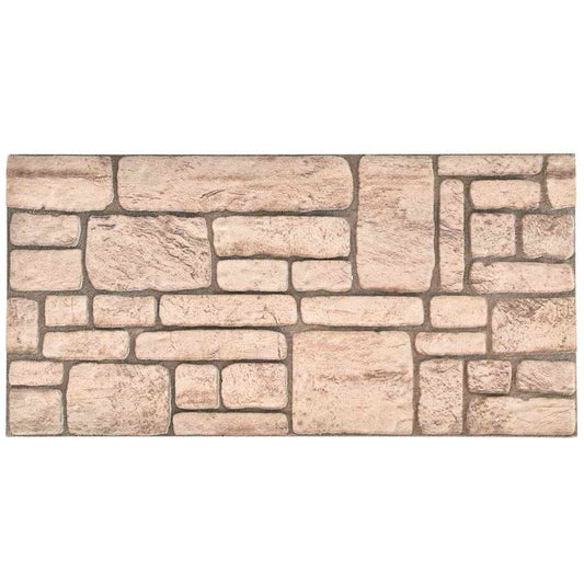 3D-Wandpaneele 10 Stk. Beige Backstein-Optik EPS