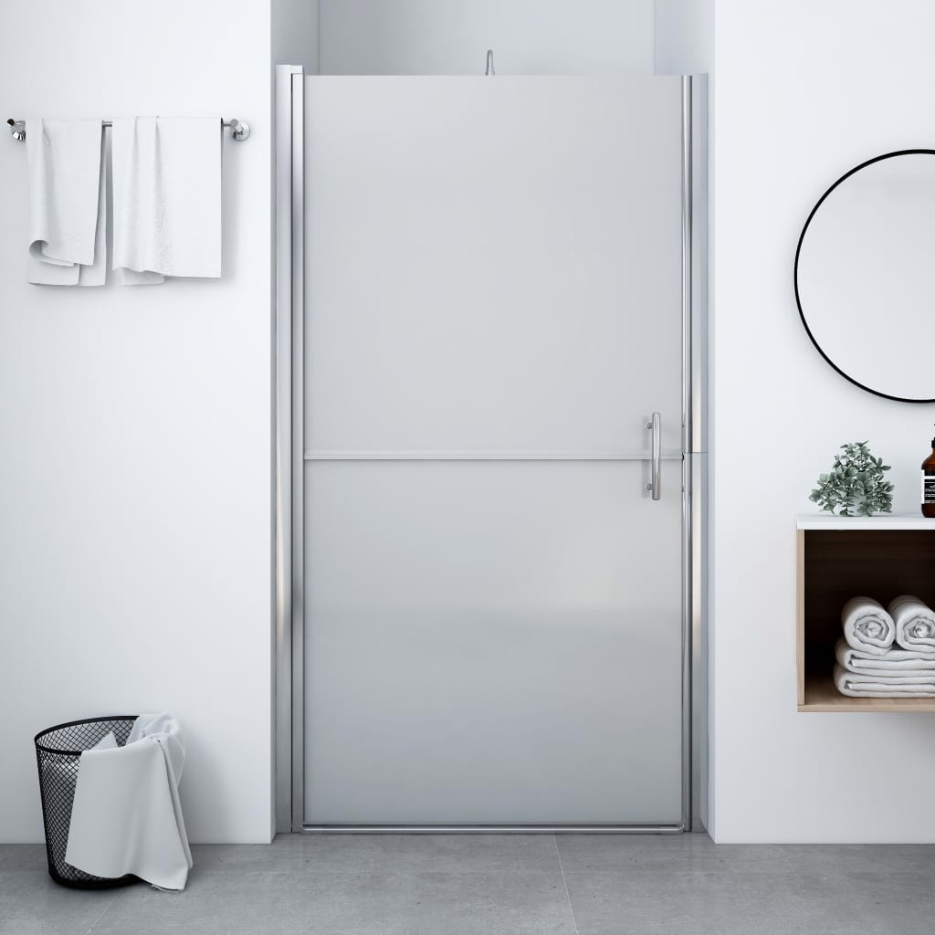 Brusedør mat hærdet glas 81x195 cm