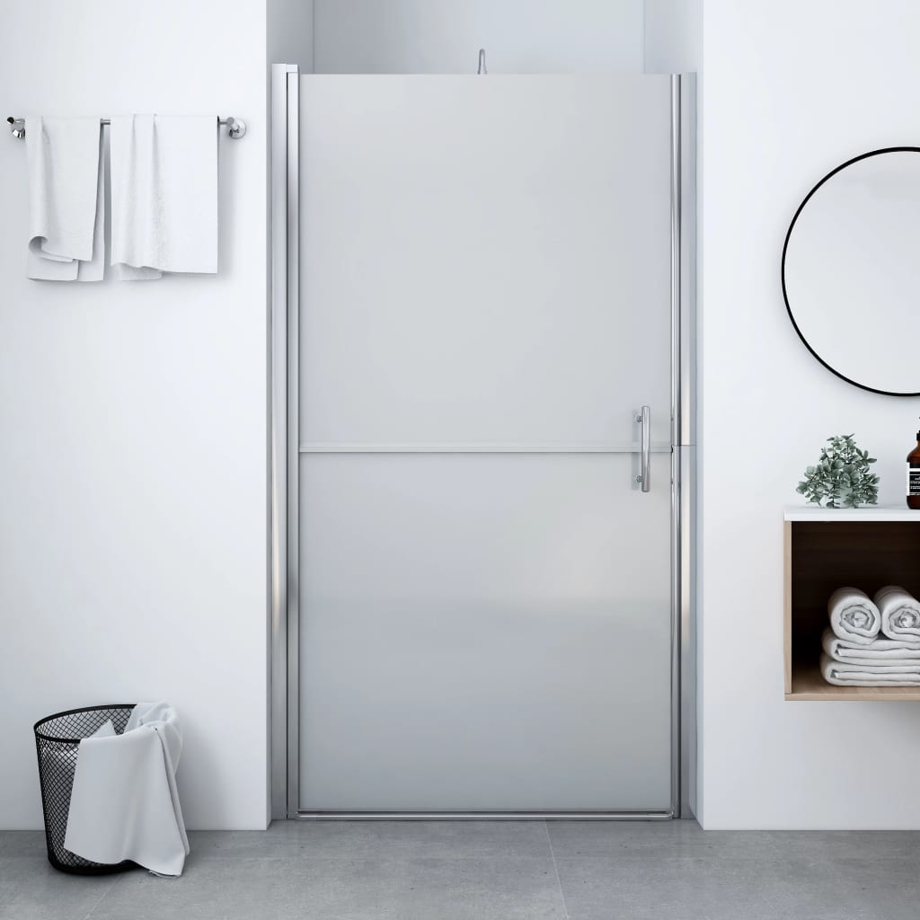 Brusedør mat hærdet glas 91x195 cm