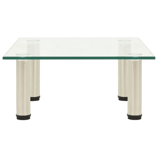 TV-Tisch 40x35x17 cm Transparentes Hartglas