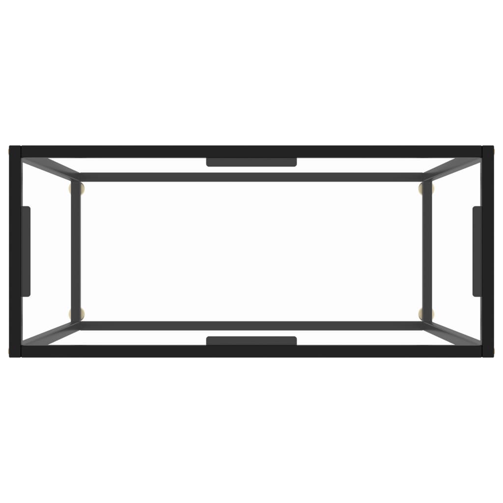 Konsolentisch Transparent 80x35x75 cm Hartglas