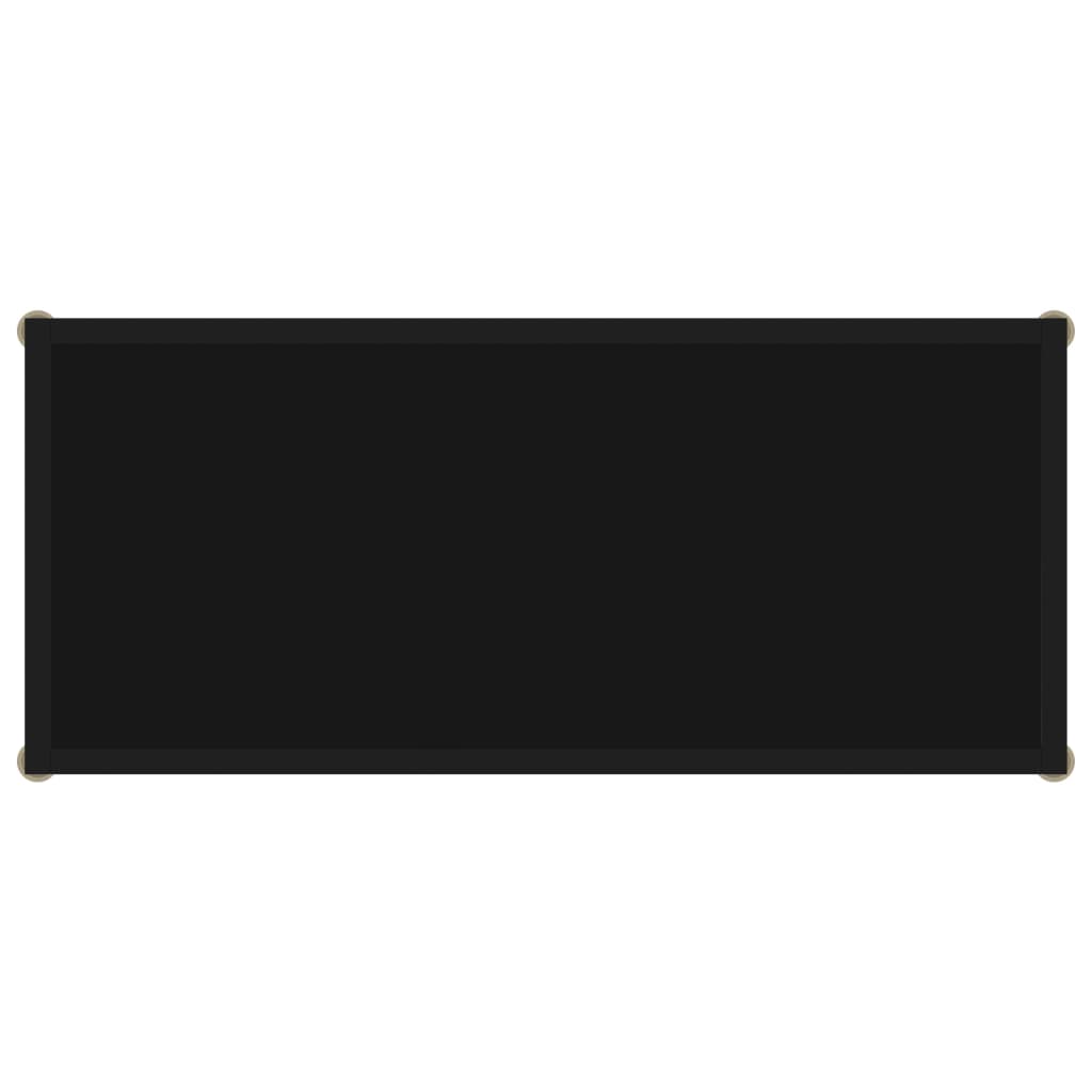 Konsolentisch Schwarz 80x35x75 cm Hartglas