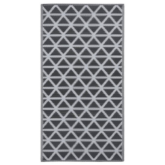 Outdoor-Teppich ARAKIL Schwarz 80x150 cm PP