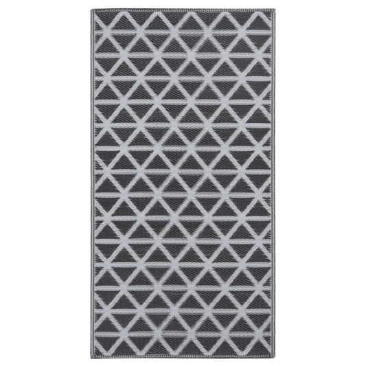 Outdoor-Teppich ARAKIL Schwarz 190x290 cm PP