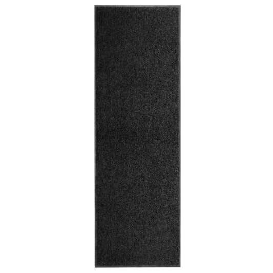 Dørmåtte Vaskbar Sort 60x180 cm