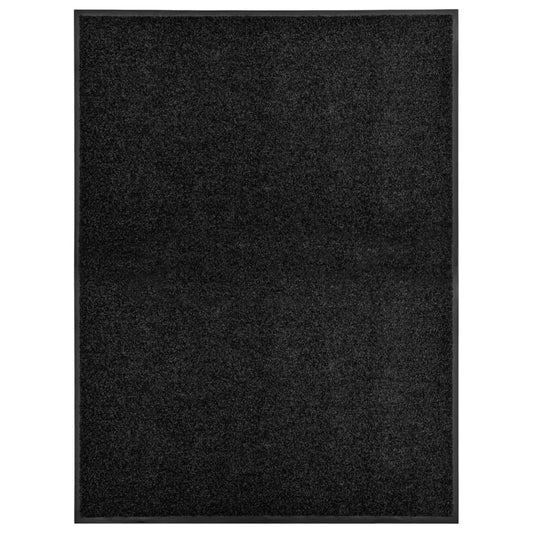 Dørmåtte Vaskbar Sort 90x120 cm