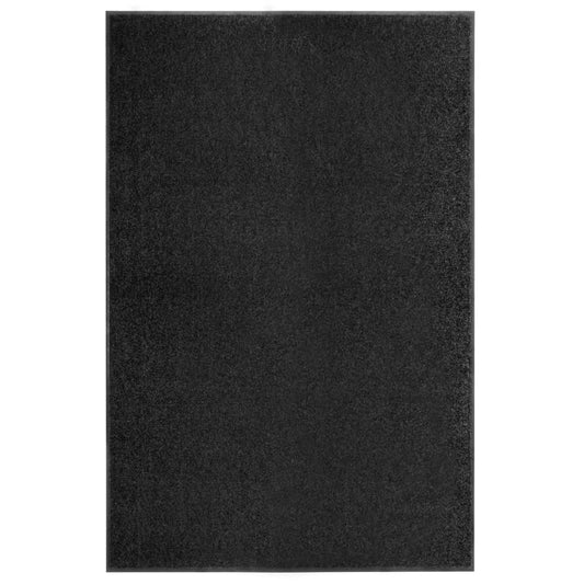 Dørmåtte Vaskbar Sort 120x180 cm