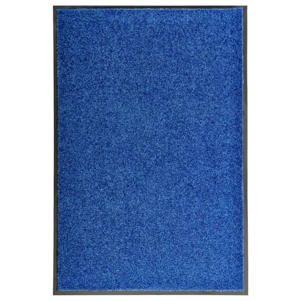 Dørmåtte Vaskbar Blå 60x90 cm