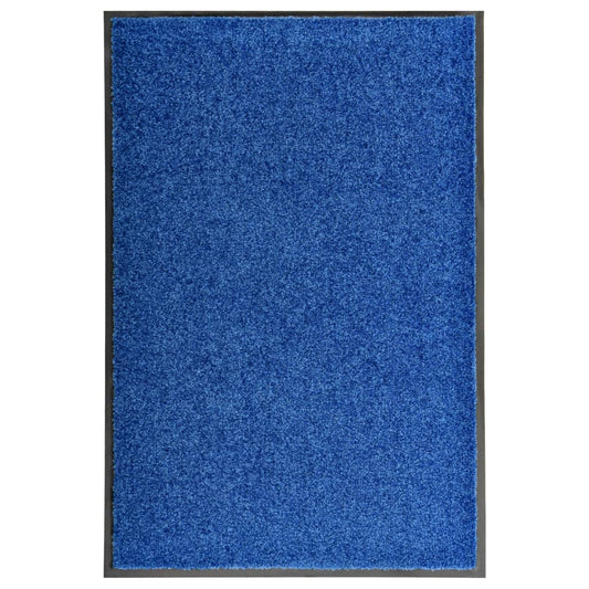 Dørmåtte Vaskbar Blå 60x90 cm