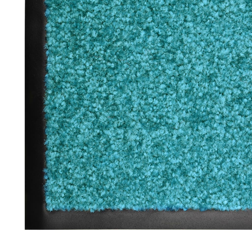 Dørmåtte Vaskbar Cyan 60x90 cm