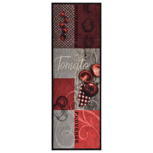 Køkkengulvmåtte Vaskbar Tomat 45x150 cm