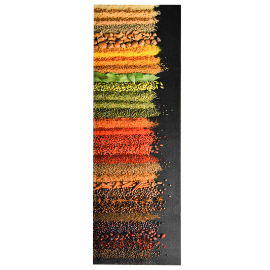 Køkken Gulvmåtte Vaskbar Krydderier 45x150 cm