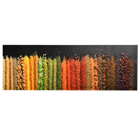 Køkken Gulvmåtte Vaskbar Krydderier 45x150 cm