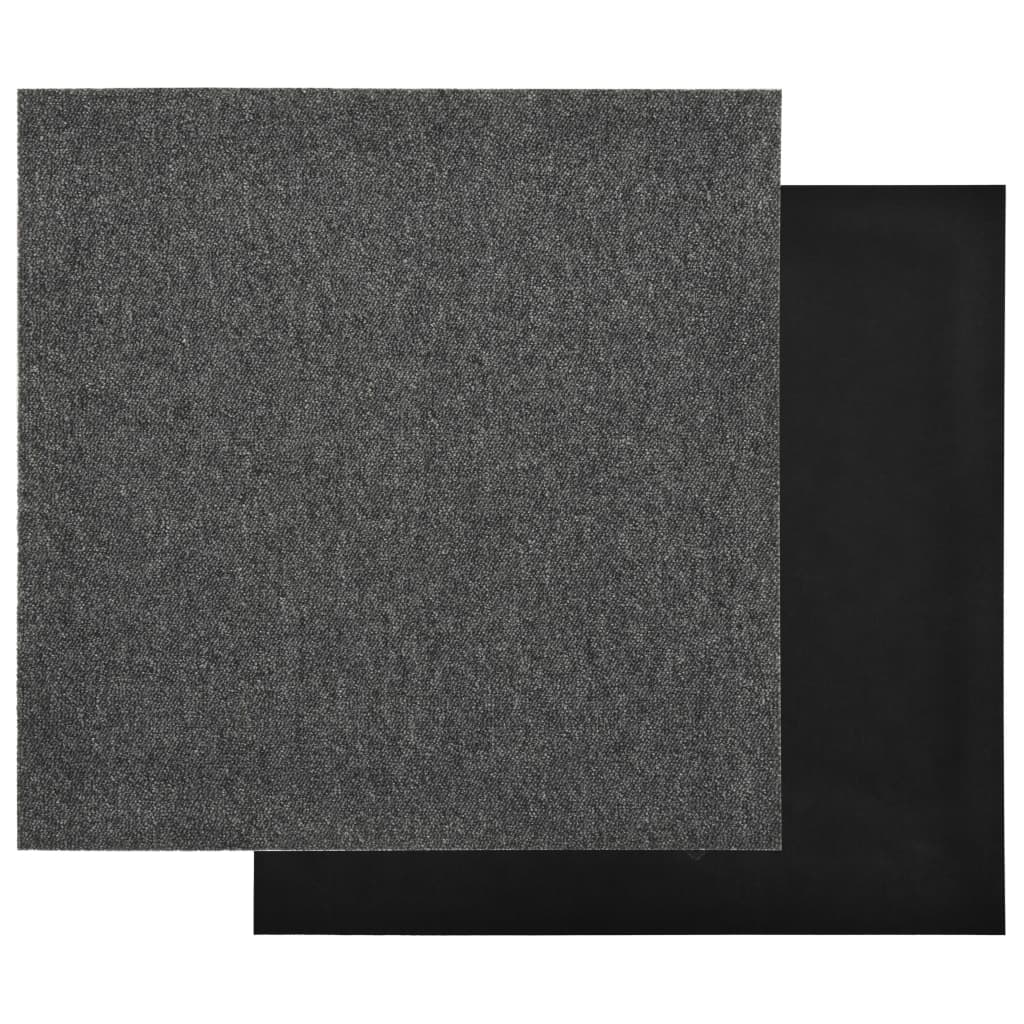 Tæppefliser 20 stk. 5 m² 50x50 cm antracit