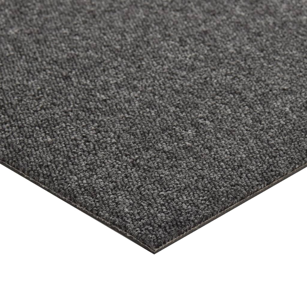 Tæppefliser 20 stk. 5 m² 50x50 cm antracit