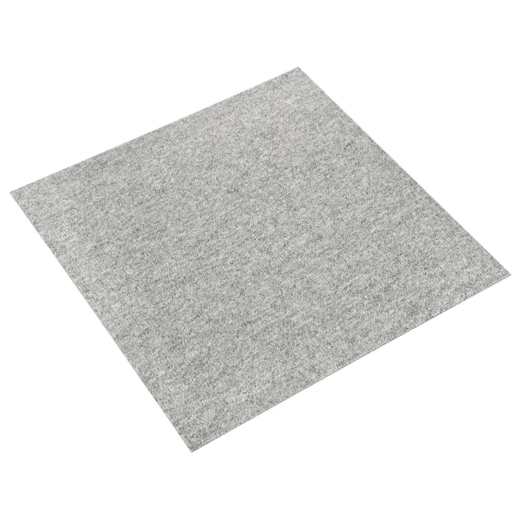 Tæppefliser 20 stk. 5 m² 50x50 cm lysegrå