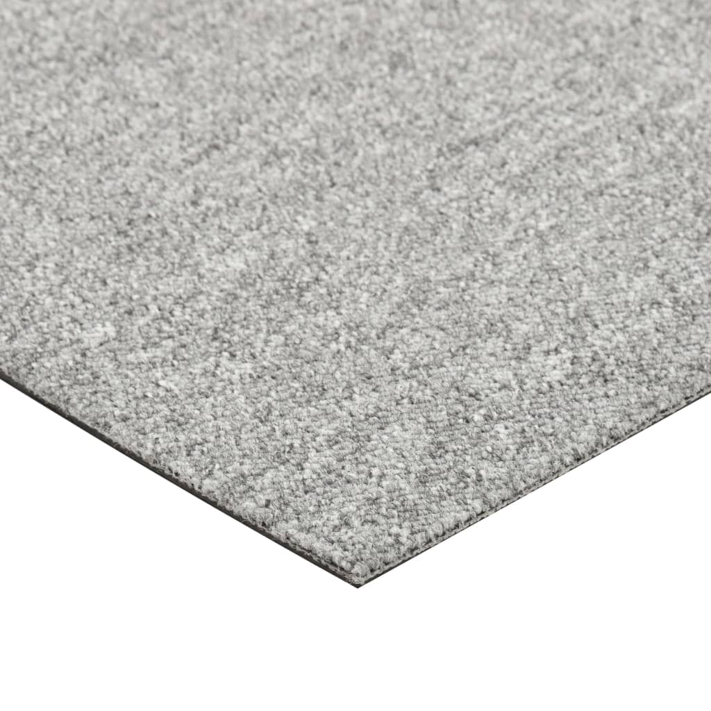 Tæppefliser 20 stk. 5 m² 50x50 cm lysegrå