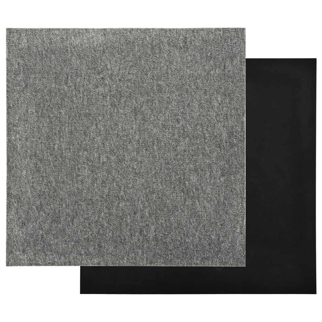 Tæppefliser 20 stk 5 m² 50x50 cm grå
