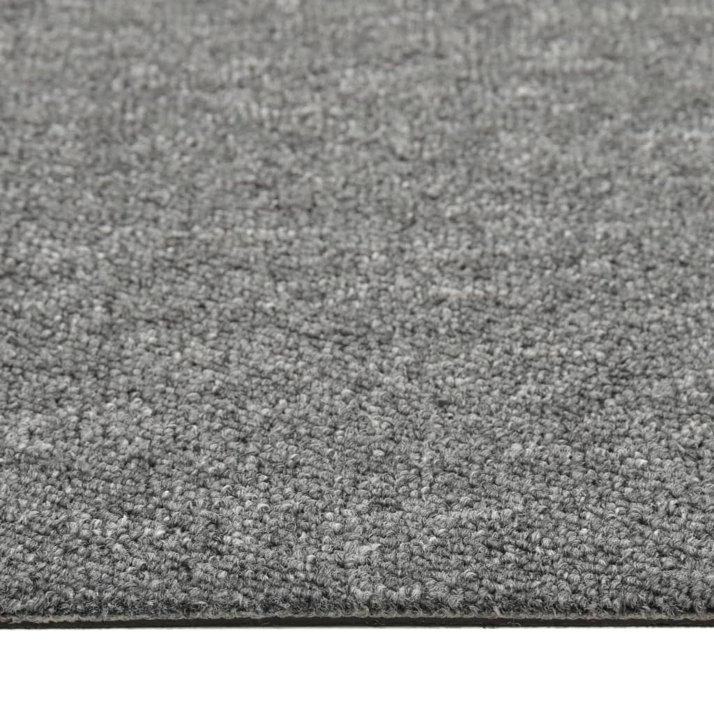 Tæppefliser 20 stk 5 m² 50x50 cm grå