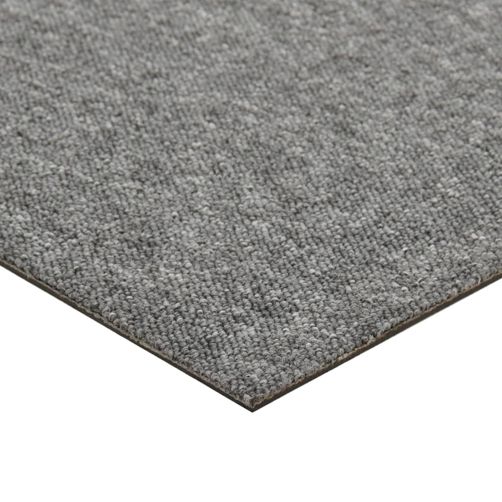 Tæppefliser 20 stk 5 m² 50x50 cm grå