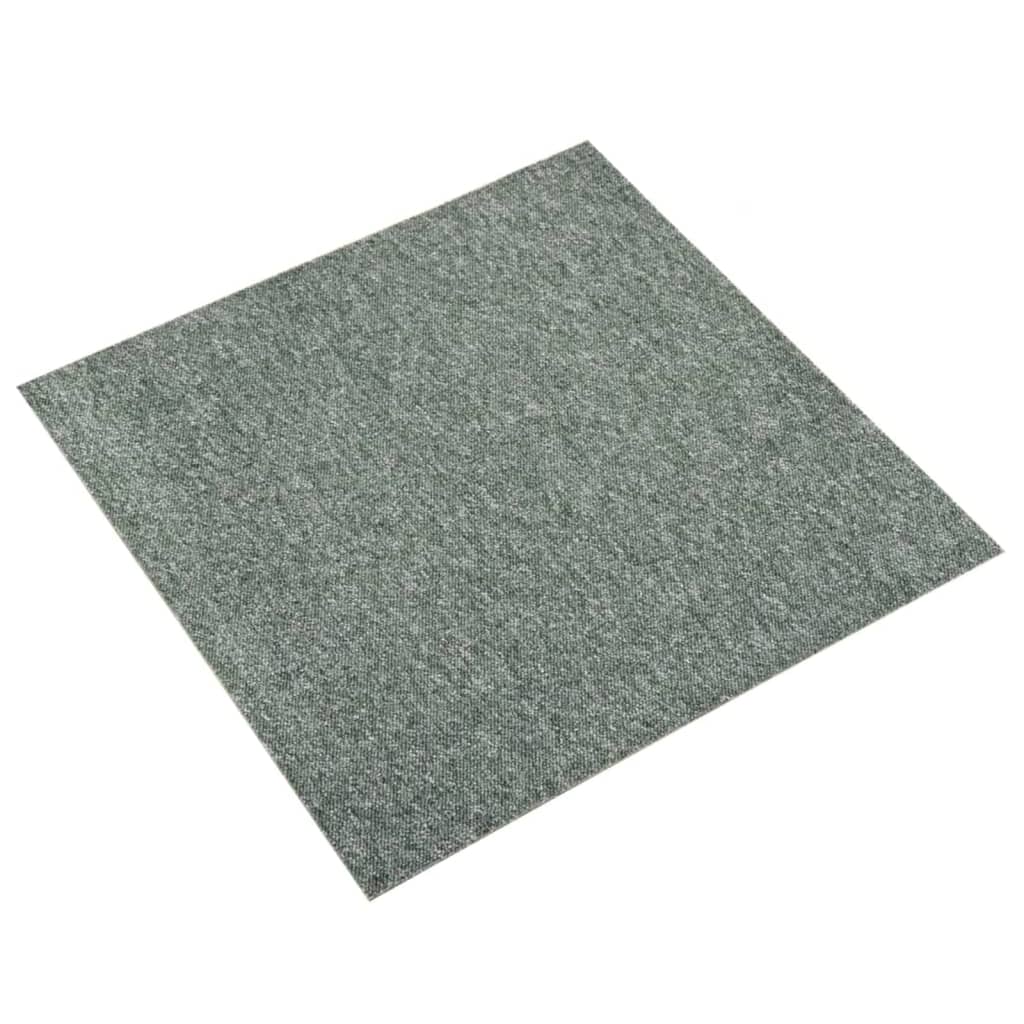 Tæppefliser 20 stk 5 m² 50x50 cm Grøn